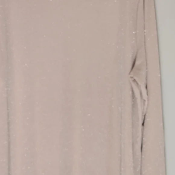Calvin Klein Pink Silver Glitter Shimmer Asymmetrical Tunic Top XL - Picture 9 of 13